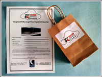 Flying gift vouchers